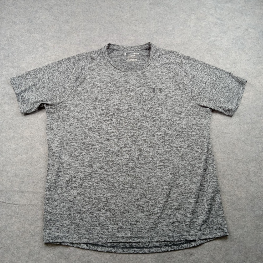Under Armour Shirt Mens XL Gray‎ Tech Tee Short Sleeve Athletic Training Top
